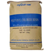Resina de cloruro de polivinilo de higiene PVC HS1000F 1000R